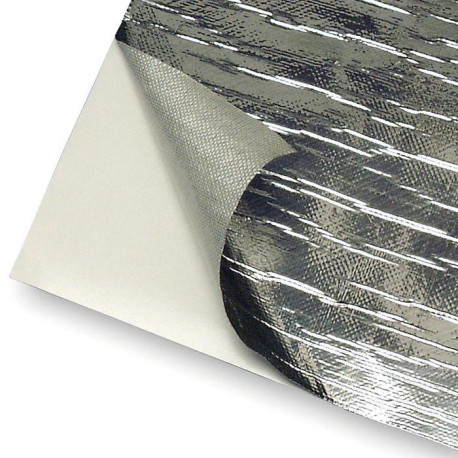 Adhesive Backed Heat Barrier Reflect-A-Cool ™ Silver Thermal Reflective Foil - 30,4 x 30,4cm | races-shop.com