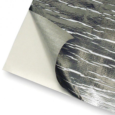 Adhesive Backed Heat Barrier Reflect-A-Cool ™ Silver Thermal Reflective Foil - 91 x 122cm | races-shop.com