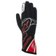 Gloves Alpinestars Tech 1 K gloves, black-white-red | races-shop.com