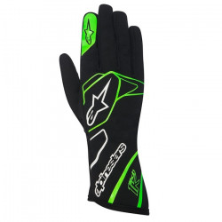 Alpinestars Tech 1 K gloves, black-white-green