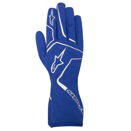 Gloves Alpinestars Tech 1 K RACE Gloves, Blue | races-shop.com
