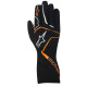 Gloves Alpinestars Tech 1 K RACE Gloves, children, Black/ Orange | races-shop.com