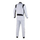 Suits CIK-FIA karting suit ALPINESTARS KMX-9 V2, silver/black | races-shop.com