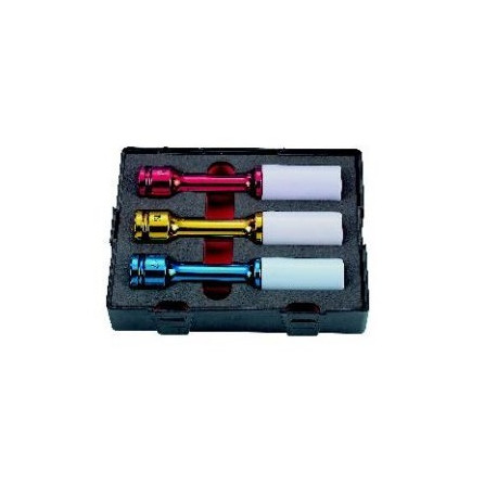 Pneumatic tools Extended socket set with teflon protection | races-shop.com