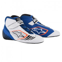Karting shoes Alpinestars Tech-1 KX, blue/white/orange