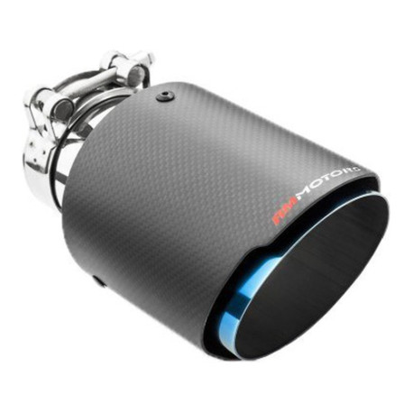 With one outlet Exhaust tip RM MOTORS Carbon 101mm | races-shop.com