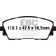 EBC brakes Front Pads EBC Ultimax OEM Replacement DPX2163 | races-shop.com