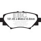 EBC brakes Rear Pads EBC Ultimax OEM Replacement DPX2186 | races-shop.com