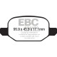 EBC brakes Rear Pads EBC Greenstuff 2000 Sport DP22213 | races-shop.com