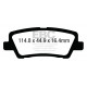 EBC brakes Rear Pads EBC Redstuff Ceramic DP33012C | races-shop.com