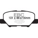 EBC brakes Rear Pads EBC Yellowstuff Street + Track DP42171R | races-shop.com