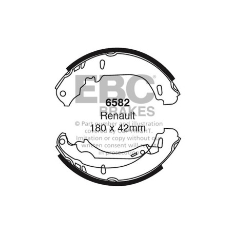 EBC brakes Rear Brake Shoes EBC Replacement 6582 | races-shop.com