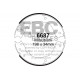EBC brakes Rear Brake Shoes EBC Replacement 6687 | races-shop.com