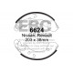 EBC brakes Rear Brake Shoes EBC Replacement 6624 | races-shop.com