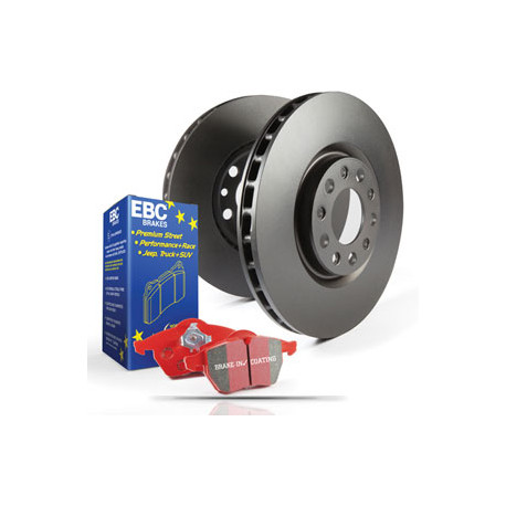 EBC brakes Front kit EBC PD02KF086 - Discs Premium OE + brake pads Redstuff Ceramic | races-shop.com