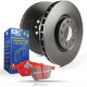 EBC brakes Front kit EBC PD02KF383 - Discs Premium OE + brake pads Redstuff Ceramic | races-shop.com