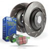 Front kit EBC PD06KF247 - Discs Ultimax Grooved + brake pads Greenstuff
