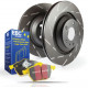 EBC brakes Front kit EBC PD08KF005 - Discs Ultimax Grooved + brake pads Yellowstuff | races-shop.com