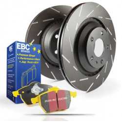 Front kit EBC PD08KF033 - Discs Ultimax Grooved + brake pads Yellowstuff