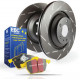 EBC brakes Front kit EBC PD08KF070 - Discs Ultimax Grooved + brake pads Yellowstuff | races-shop.com