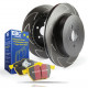 EBC brakes Front kit EBC PD18KF016 - Discs BSD Grooved + brake pads Yellowstuff | races-shop.com