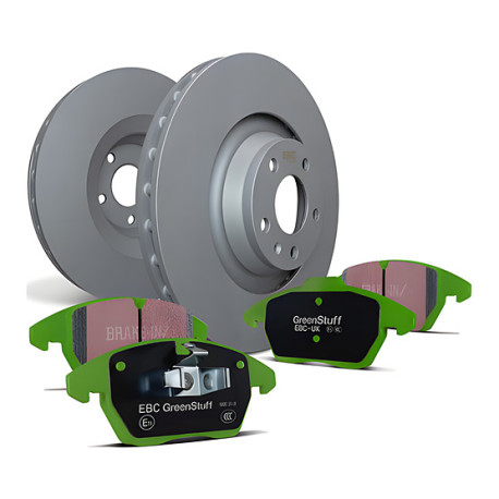 EBC brakes Rear kit EBC PD01KR463 - Discs Premium OE + brake pads Greenstuff | races-shop.com