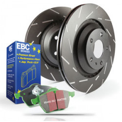 Rear kit EBC PD06KR029 - Discs Ultimax Grooved + brake pads Greenstuff
