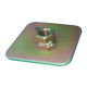 Seatbelts and accessories Seat belt mounting plate RACES with nut | races-shop.com