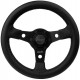 Steering wheel Luisi Nibbio, black, 320mm, polyurethane, flat