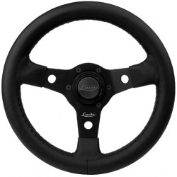 Steering wheel Luisi Nibbio, black, 320mm, polyurethane, flat