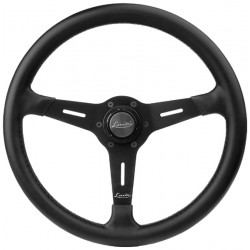 3 spoke steering wheel Luisi Grifon, 380mm, leatherette, flat, black