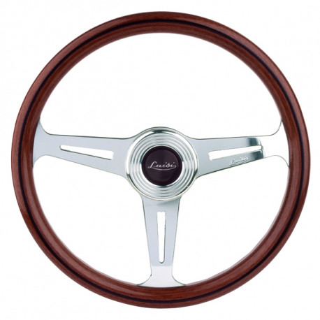 steering wheels Steering wheel Luisi Montecarlo, 390mm, mahogany, flat | races-shop.com