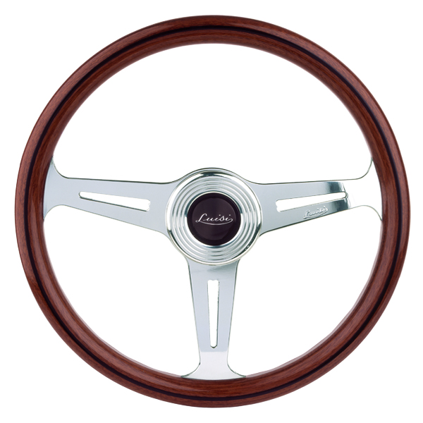 Universal steering wheel vintage Luisi Montecarlo 390 mm Mahogany
