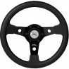 Steering wheel Luisi Falcon, black, 310mm, polyurethane, flat