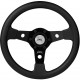 3 spoke steering wheel Luisi Falcon, 340mm, polyurethane, flat, black