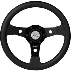 Steering wheel Luisi Falcon, black, 340mm, polyurethane, flat