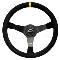 Steering wheel Luisi Mirage Corsa, 350mm, suede, 75mm , deep dish