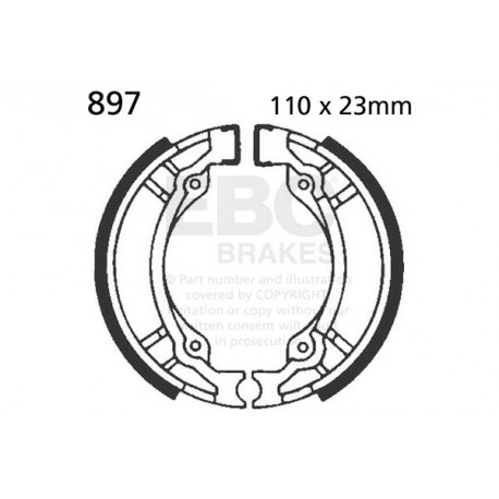 EBC brakes Moto EBC Brake Shoe Organic 897 | races-shop.com
