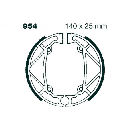 EBC brakes Moto EBC Brake Shoe Organic 954 | races-shop.com