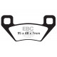 EBC brakes Moto EBC Brake pads Organic FA395TT | races-shop.com