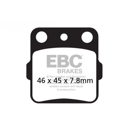 EBC brakes Moto EBC Brake pads Organic FA084TT | races-shop.com