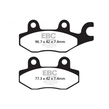EBC brakes Moto EBC Brake pads Organic FA165TT | races-shop.com