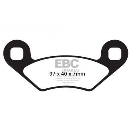 EBC brakes Moto EBC Brake pads Organic FA159TT | races-shop.com