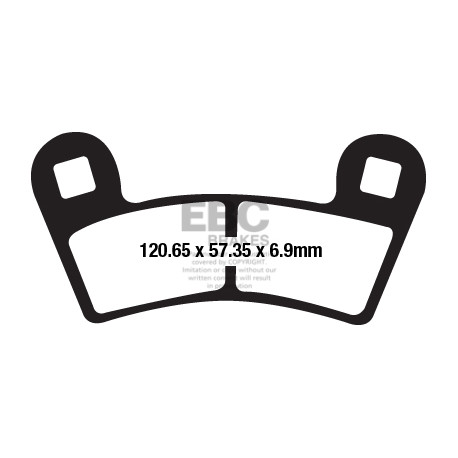 EBC brakes Moto EBC Brake pads Organic FA657TT | races-shop.com