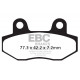 EBC brakes Moto EBC Brake pads Organic SFA086 | races-shop.com