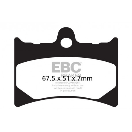 EBC brakes Moto EBC Brake pads Organic FA126TT | races-shop.com