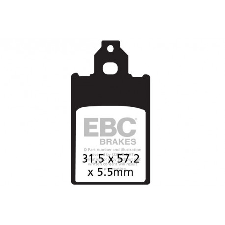 EBC brakes Moto EBC Brake pads Organic FA116 | races-shop.com