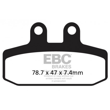 EBC brakes Moto EBC Brake pads Organic FA256TT | races-shop.com