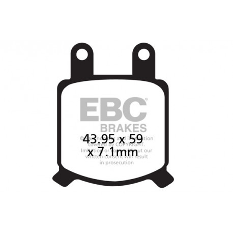 EBC brakes Moto EBC Brake pads Organic FA FA209/2 | races-shop.com