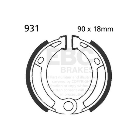 EBC brakes Moto EBC Front brake shoes Plain 931 | races-shop.com